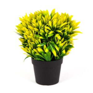 Small Potted Artificial Yellow Lily Plant