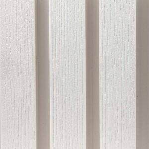 White - Artificial Wood Wall Cladding