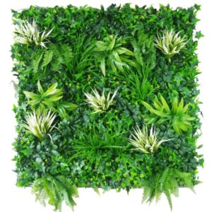 White Grassy Greenery Vertical Garden Green Wall