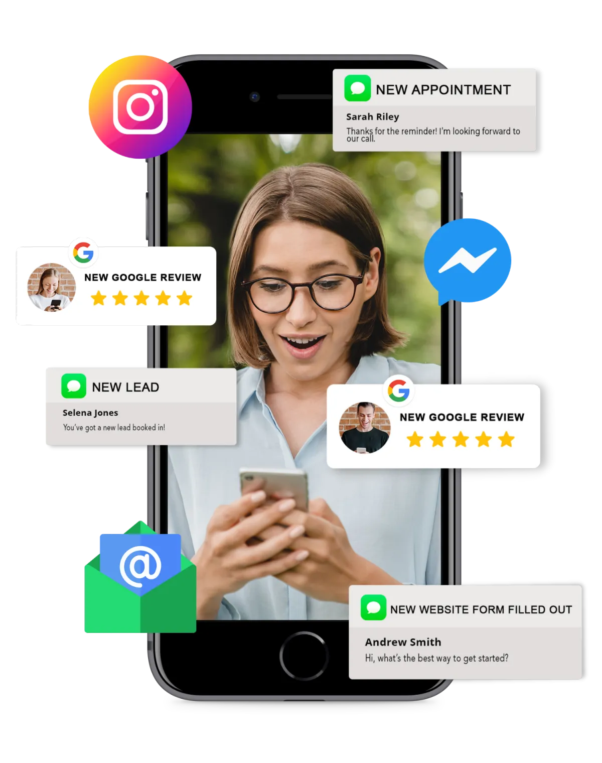 functional website turning leads into direct customer messages